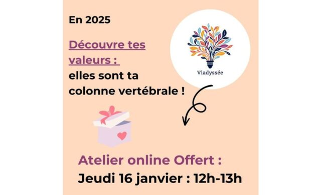 Atelier online sur les Valeurs - 16 janvier 12h