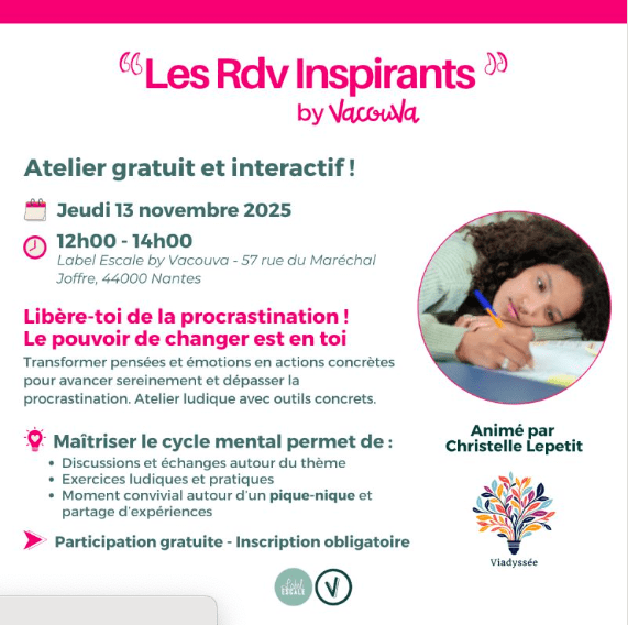 Atelier Nantes - Coaching de groupe - Procrastination